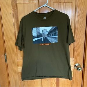 Converse dark olive city photo t-shirt